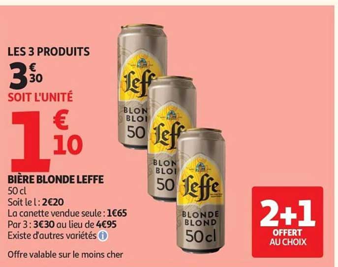 BIÈRE BLONDE LEFFE 50 cl