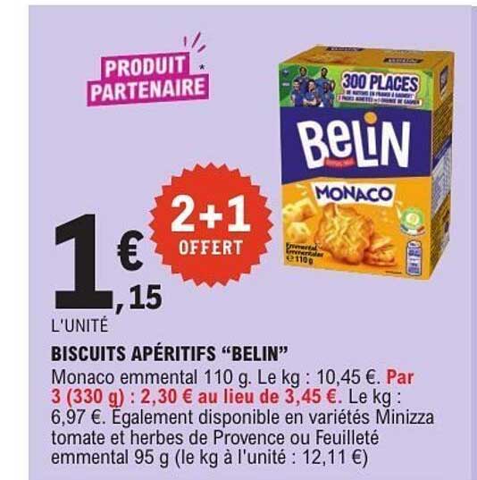 BISCUITS APÉRITIFS “BELIN”