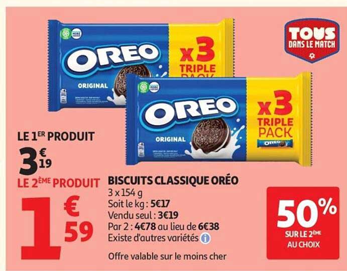 BISCUITS CLASSIQUE OREO