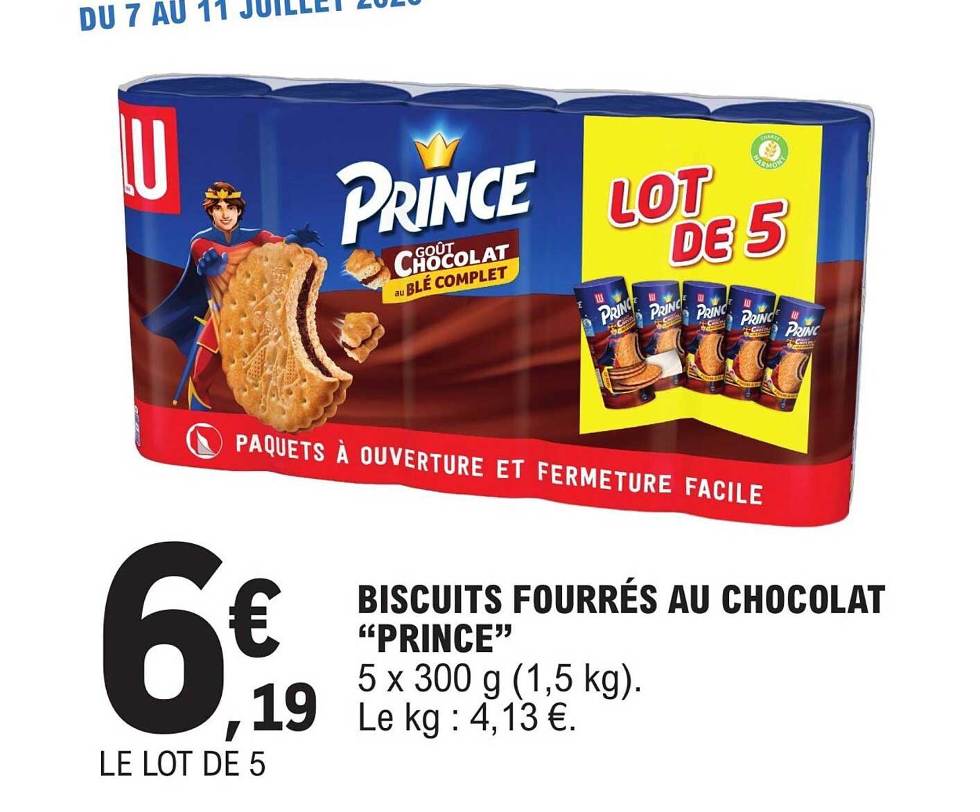 BISCUITS FOURRÉS AU CHOCOLAT “PRINCE”