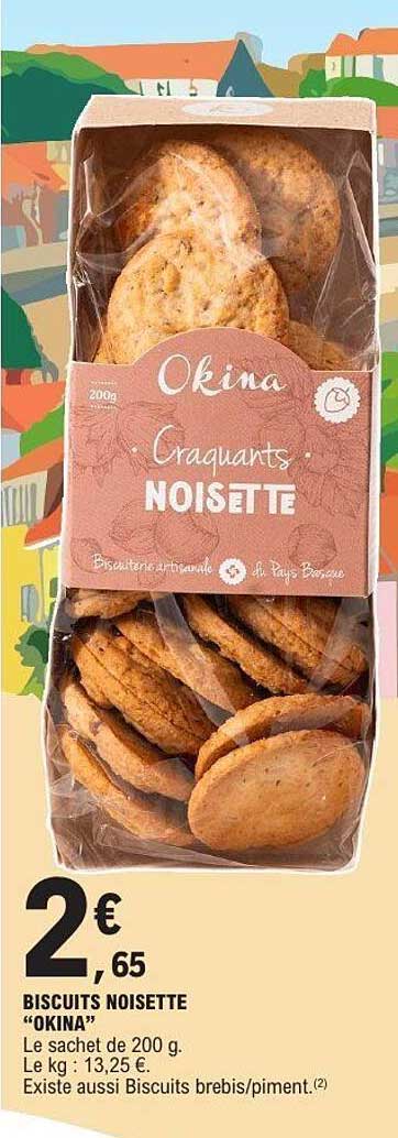 BISCUITS NOISETTE “OKINA”