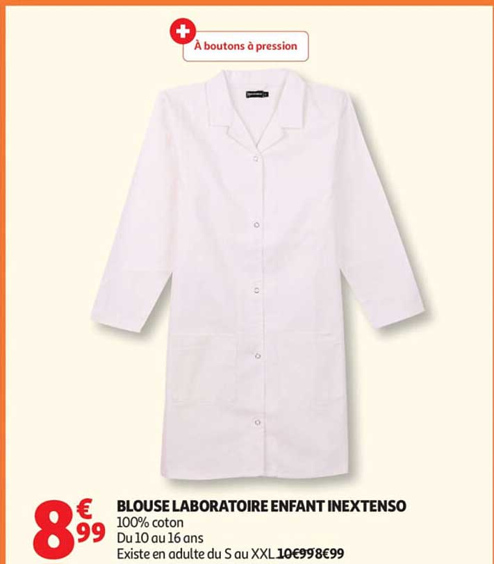 BLOUSE LABORATOIRE ENFANT INEXTENSO