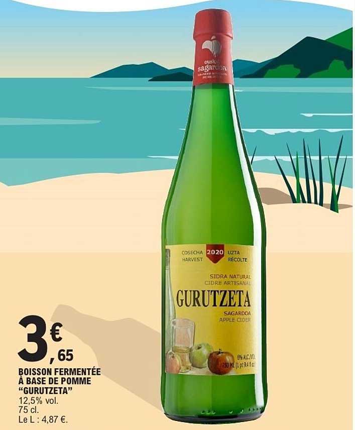 BOISSON FERMENTÉE À BASE DE POMME “GURUTZETA”
