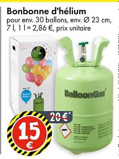 Bonbonne d'hélium
