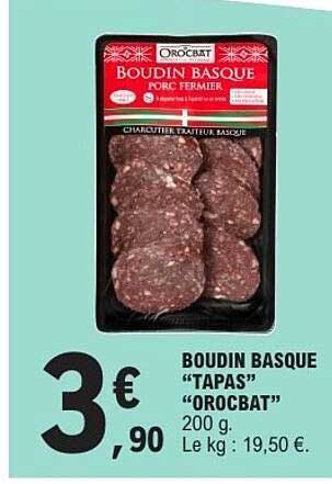 BOUDIN BASQUE “TAPAS” “OROCBAT” 200 g