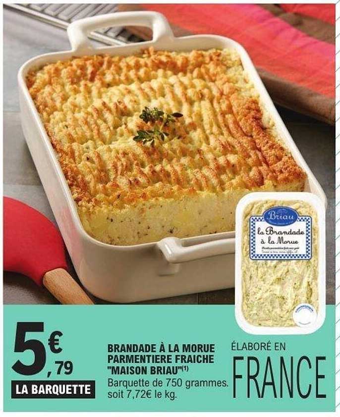 BRANDADE À LA MORUE PARMENTIÈRE FRAICHE "MAISON BRIAU"