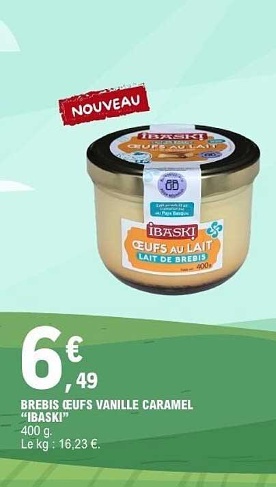 BREBIS OEUFS VANILLE CARAMEL “IBASKI”