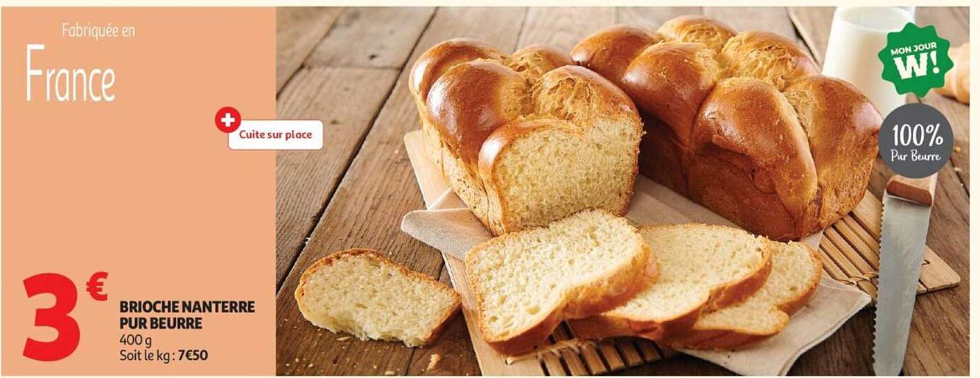 BRIOCHE NANTERRE PUR BEURRE