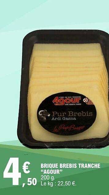 BRIQUE BREBIS TRANCHE "AGOUR"