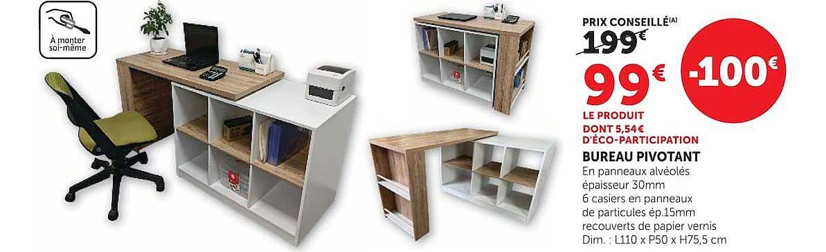 BUREAU PIVOTANT