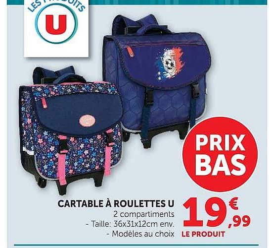 CARTABLE À ROULETTES U