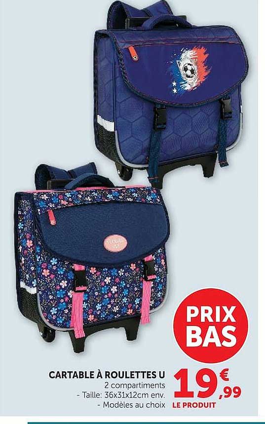 CARTABLE À ROULETTES U