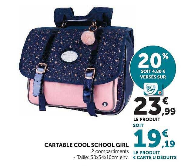 CARTABLE COOL SCHOOL GIRL