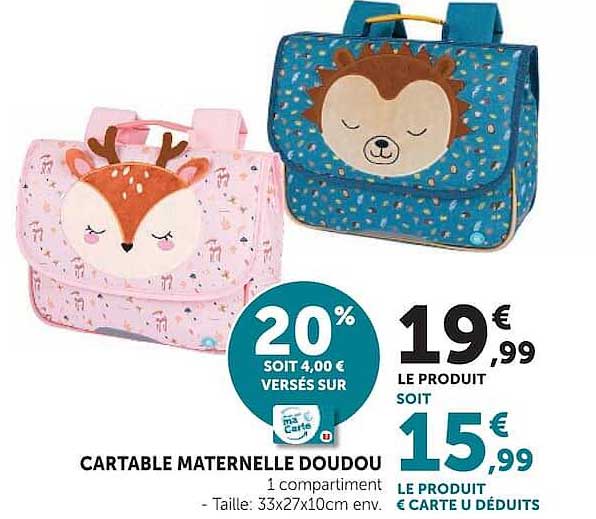 CARTABLE MATERNELLE DOUDOU