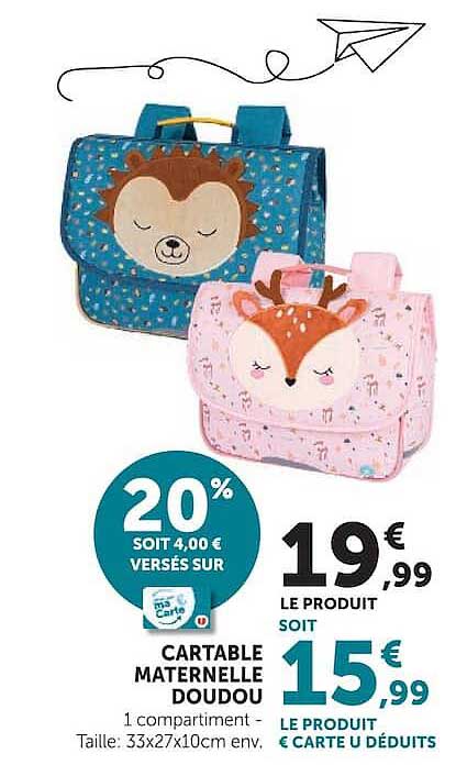 CARTABLE MATERNELLE DOUDOU