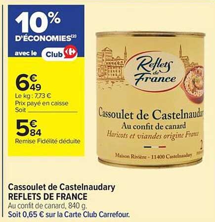 Cassoulet de Castelnaudary REFLETS DE FRANCE