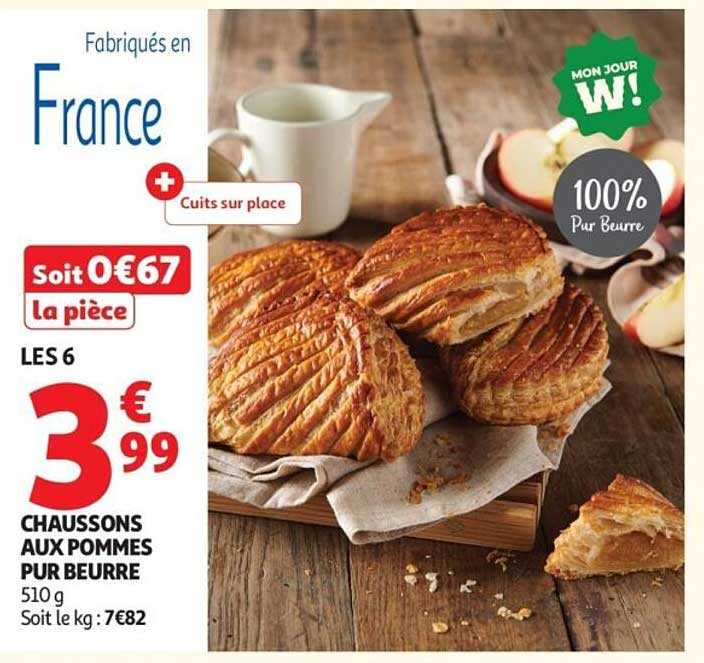 CHAUSSONS AUX POMMES PUR BEURRE