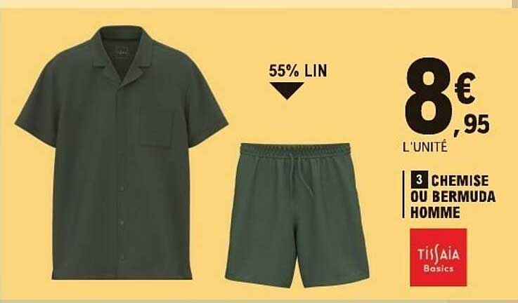 CHEMISE OU BERMUDA HOMME