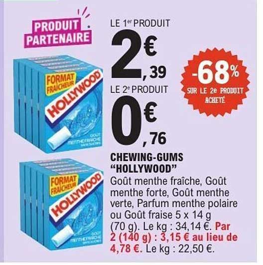 CHEWING-GUMS “HOLLYWOOD”