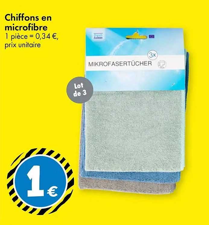 Chiffons en microfibre