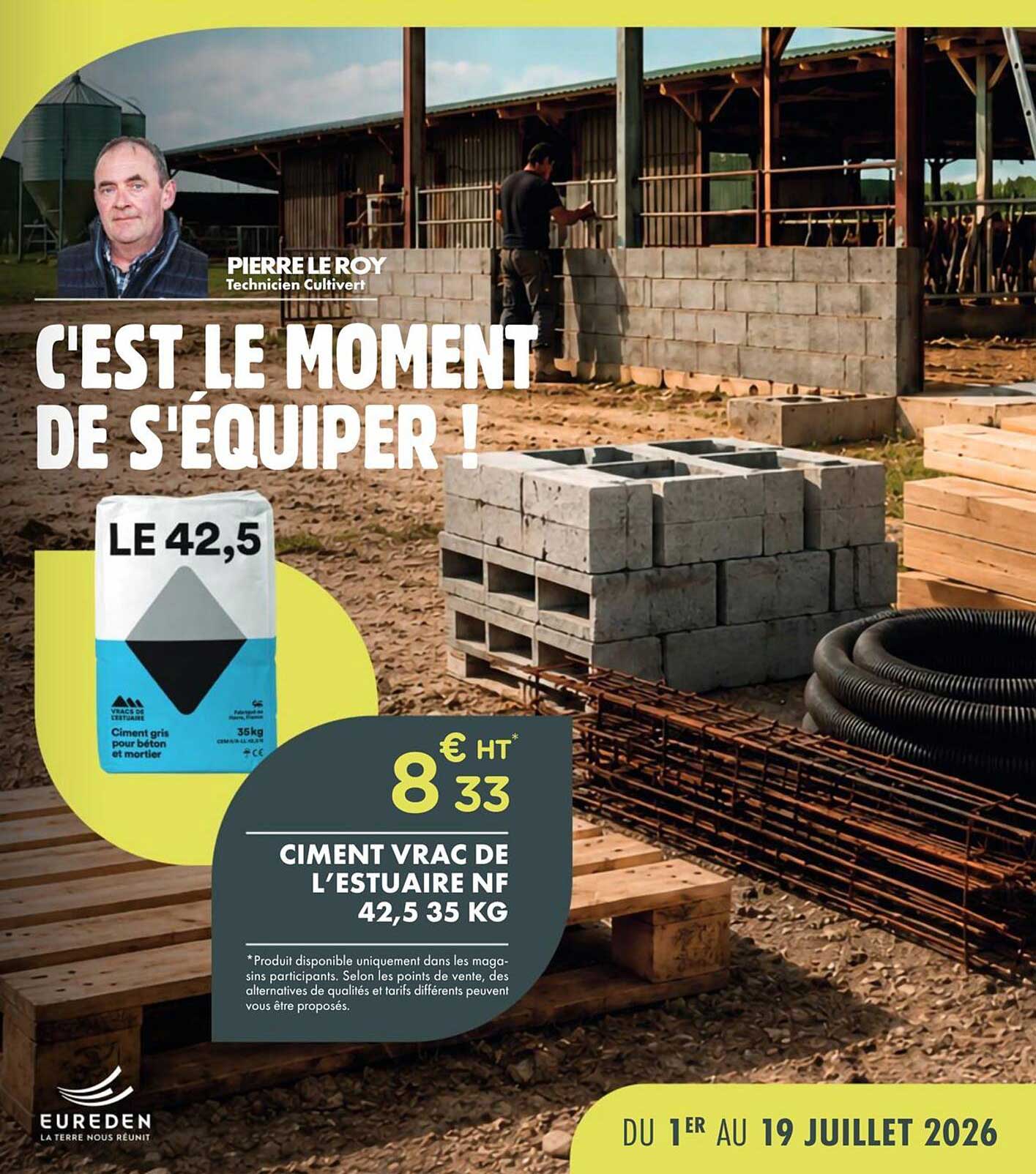 CIMENT VRAC DE L’ESTUAIRE NF 42,5 35 KG