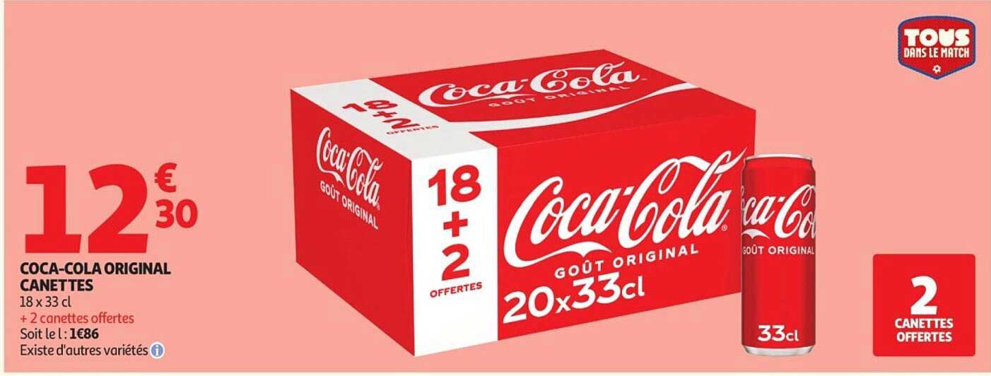 COCA-COLA ORIGINAL CANETTES