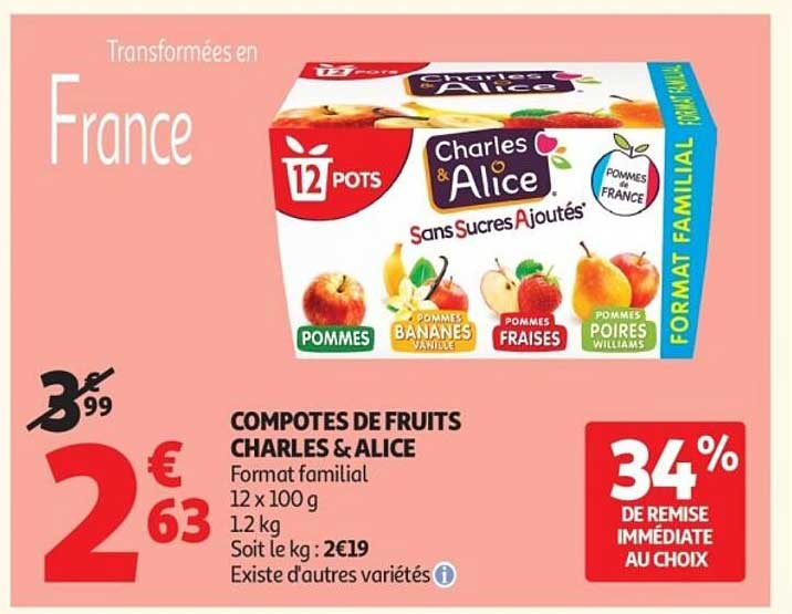 COMPOTES DE FRUITS CHARLES & ALICE
