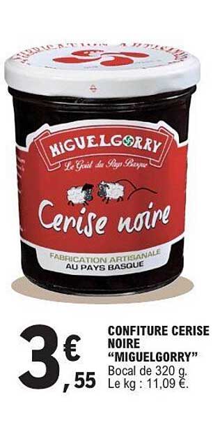 CONFITURE CERISE NOIRE “MIGUELGORRY”