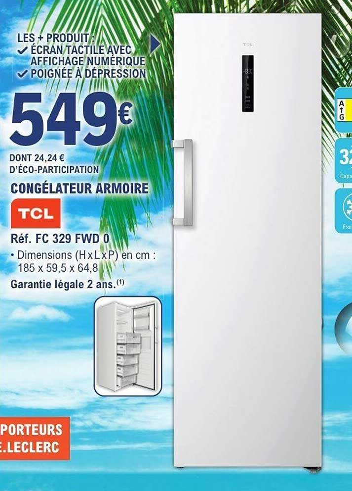 CONGÉLATEUR ARMOIRE TCL