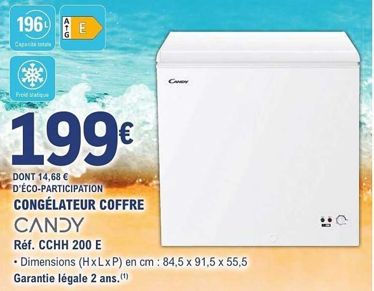 CONGÉLATEUR COFFRE CANDY