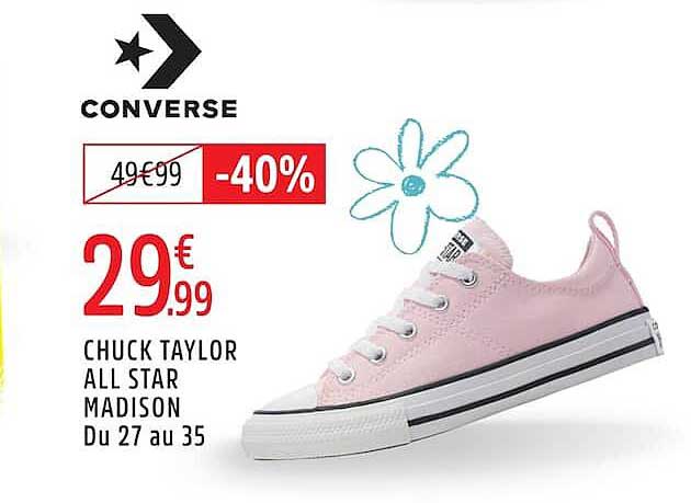 CONVERSE CHUCK TAYLOR ALL STAR MADISON Du 27 au 35