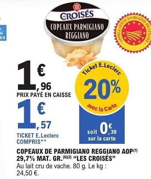COPEAUX DE PARMIGIANO REGGIANO AOP “LES CROISÉS”