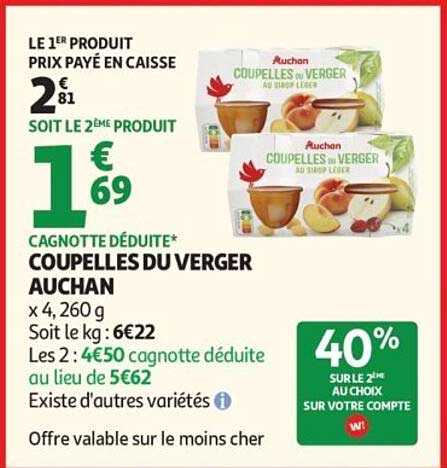 COUPELLES DU VERGER AUCHAN