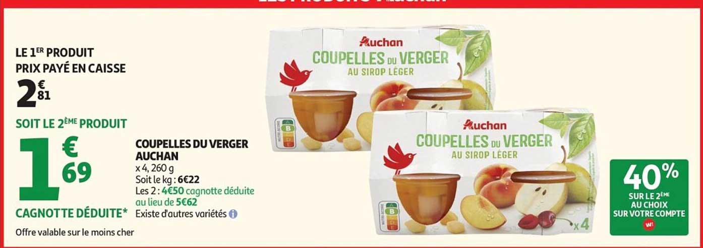 COUPELLES DU VERGER AUCHAN