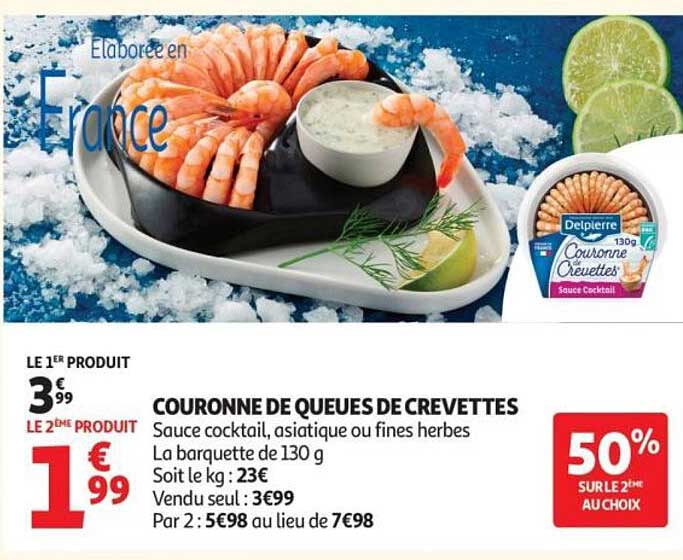 COURONNE DE QUEUES DE CREVETTES
