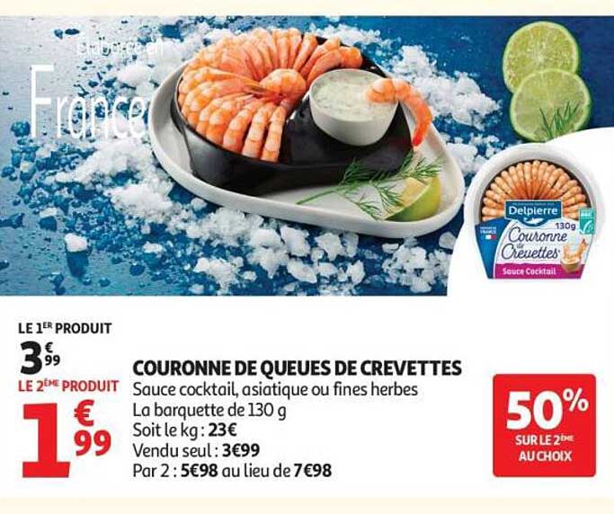 COURONNE DE QUEUES DE CREVETTES