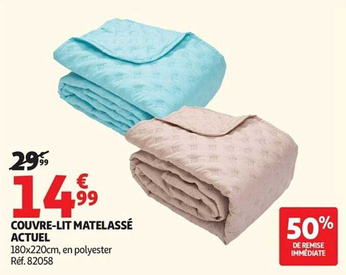 COUVRE-LIT MATELASSÉ ACTUEL