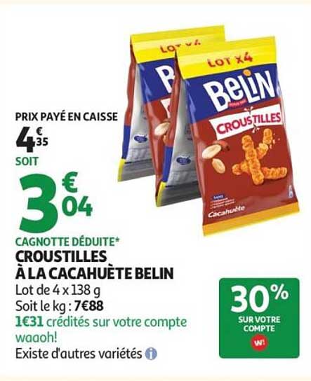 CROUSTILLES À LA CACAHUÈTE BELIN