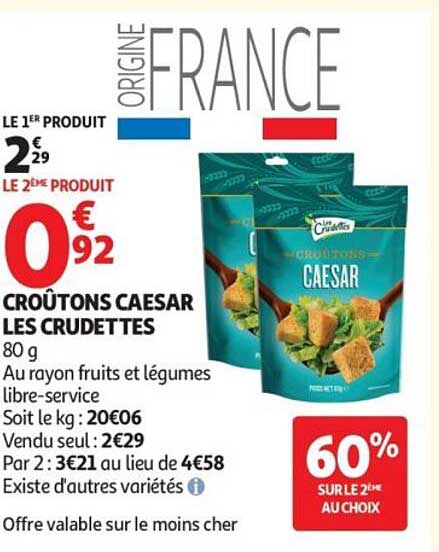 CROÛTONS CAESAR LES CRUDETTES