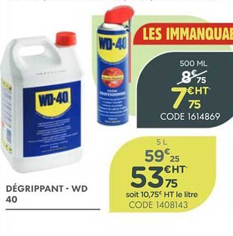 DÉGRIPPANT - WD 40