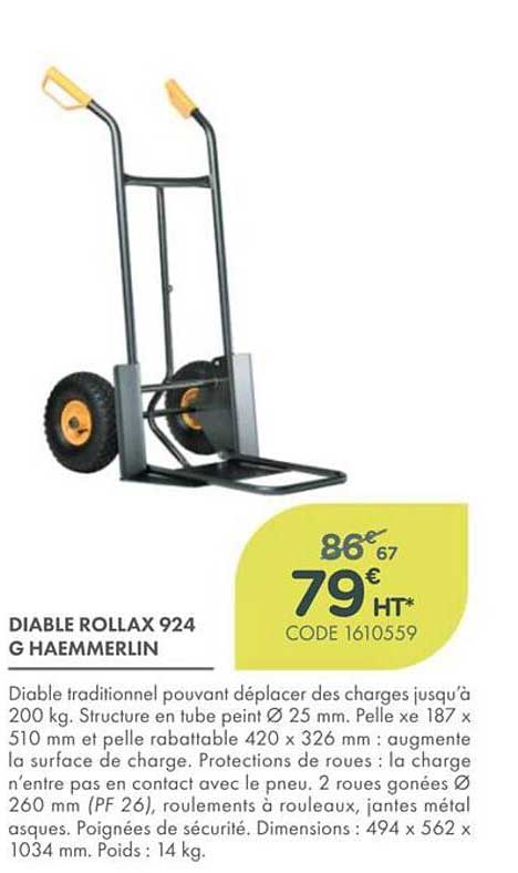 DIABLE ROLLAX 924 G HAEMMERLIN