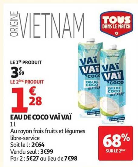 EAU DE COCO VAÏ VAÏ 1L