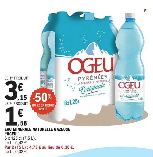EAU MINERALE NATURELLE GAZEUSE “OGEU”