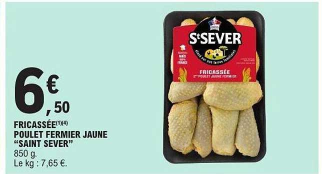 FRICASSÉE POULET FERMIER JAUNE “SAINT SEVER”