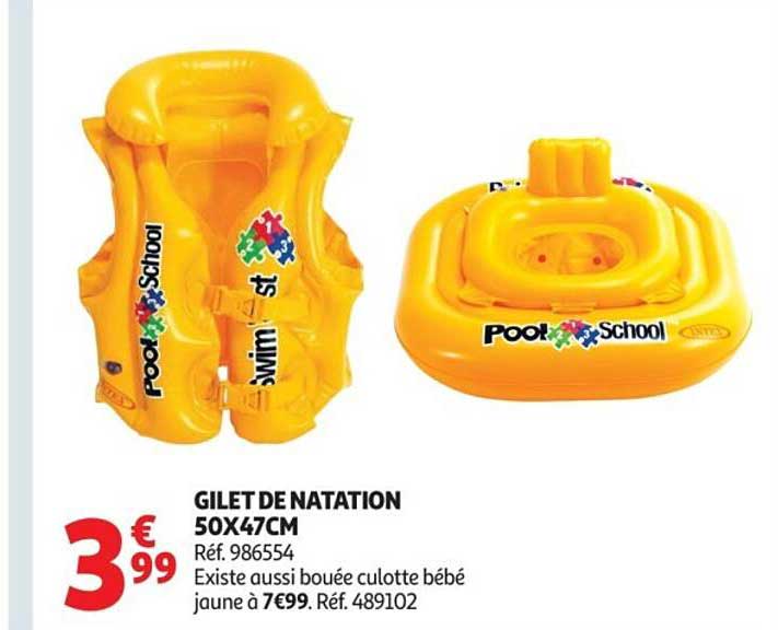GILET DE NATATION 50X47CM