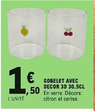 GOBELET AVEC DECOR 3D 30,5CL