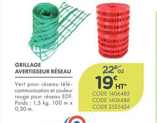 GRILLAGE AVERTISSEUR RÉSEAU