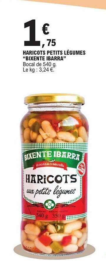 HARICOTS PETITS LÉGUMES “BIXENTE IBARRA”