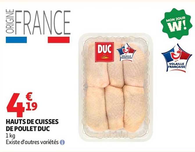 HAUTS DE CUISSES DE POULET DUC