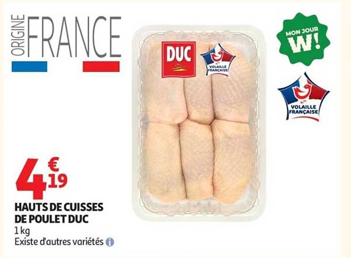HAUTS DE CUISSES DE POULET DUC